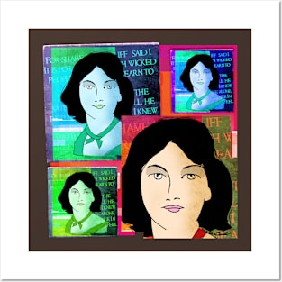 EMILY BRONTE COLLAGE, AUTHOR OF WUTHERING HEIGHTS Posters and Art